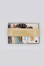 Southern Hat Styling Kit - Gold & Pearl Floral Circle Brooch