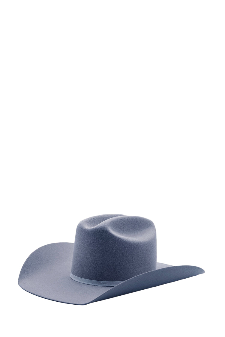 Dusty blue wool cowboy hat for custom hatbar-Fleastyle