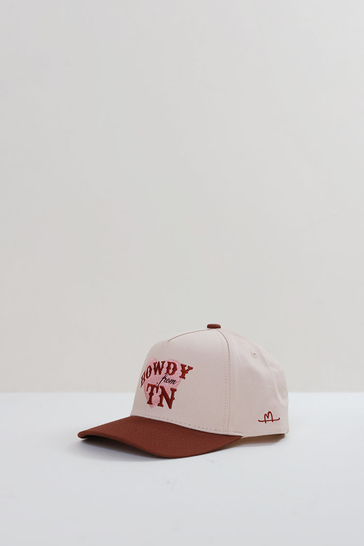 Two toned-Howdy-From-TN-Trucker-Hat-Rust-FleaStyle