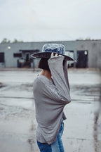 Reusable Hat Poncho for wool cowboy and flat brim hats-FleaStyle