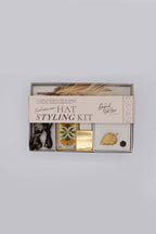 Bohemian Hat Styling Kit - Gold Leaf Brooch
