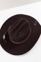 Painted One-of-a-Kind Custom Cowboy Hat - Brown