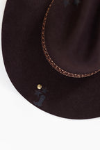 Painted One-of-a-Kind Custom Cowboy Hat - Brown
