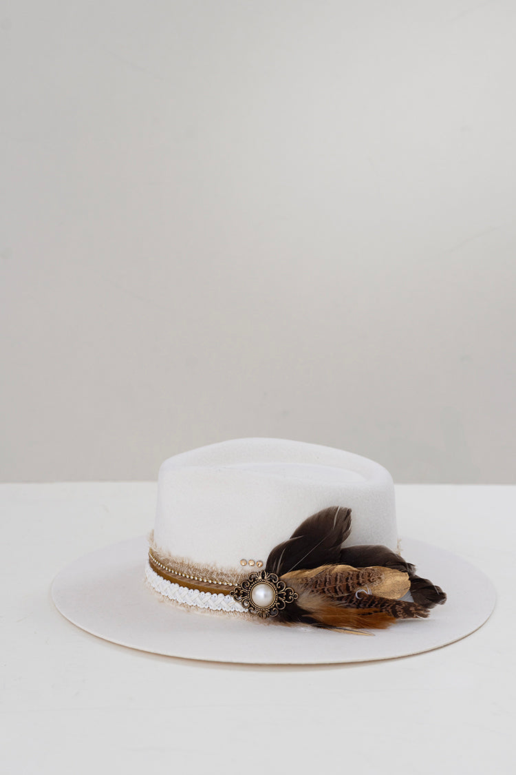 One-of-a-Kind Custom Short-Brim Hat - Ivory
