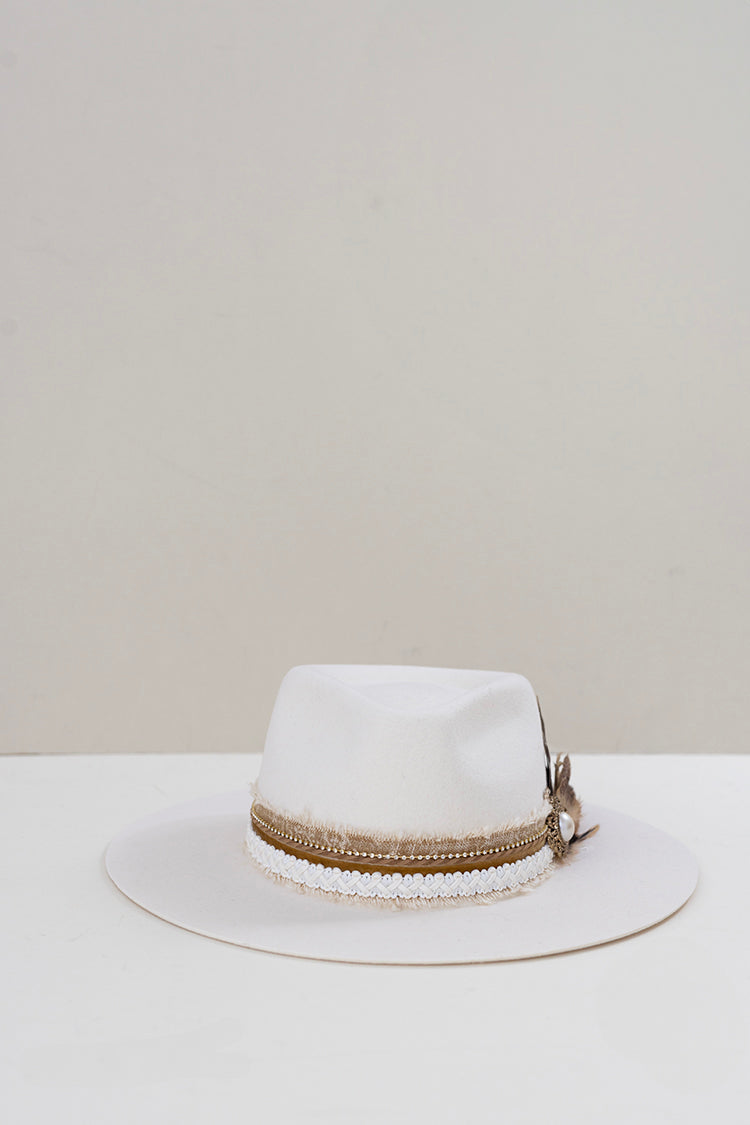 One-of-a-Kind Custom Short-Brim Hat - Ivory