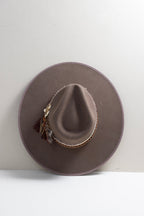 One-of-a-Kind Custom Wide-Brim  Hat - Brown