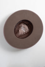 One-of-a-Kind Custom Wide-Brim  Hat - Brown