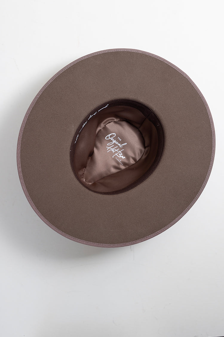 One-of-a-Kind Custom Wide-Brim  Hat - Brown