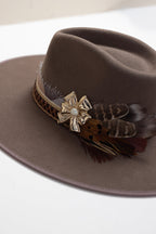One-of-a-Kind Custom Wide-Brim  Hat - Brown