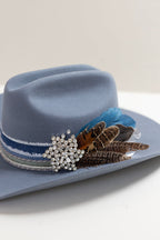One-of-a-Kind Custom Cowboy Hat - Dusty Blue