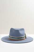 One-of-a-Kind Custom Short-Brim  Hat - Dusty Blue