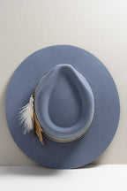 One-of-a-Kind Custom Short-Brim  Hat - Dusty Blue