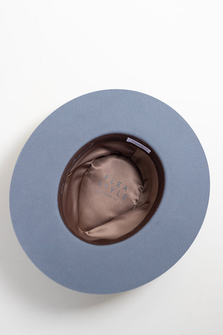 One-of-a-Kind Custom Short-Brim  Hat - Dusty Blue