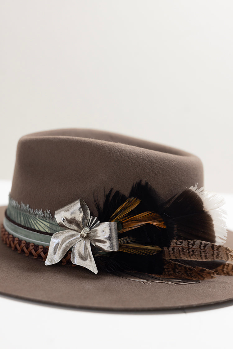 One-of-a-Kind Custom Short-Brim  Hat - Brown