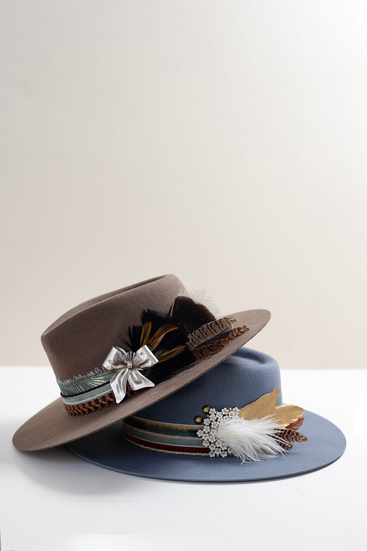 One-of-a-Kind Custom Short-Brim  Hat - Brown