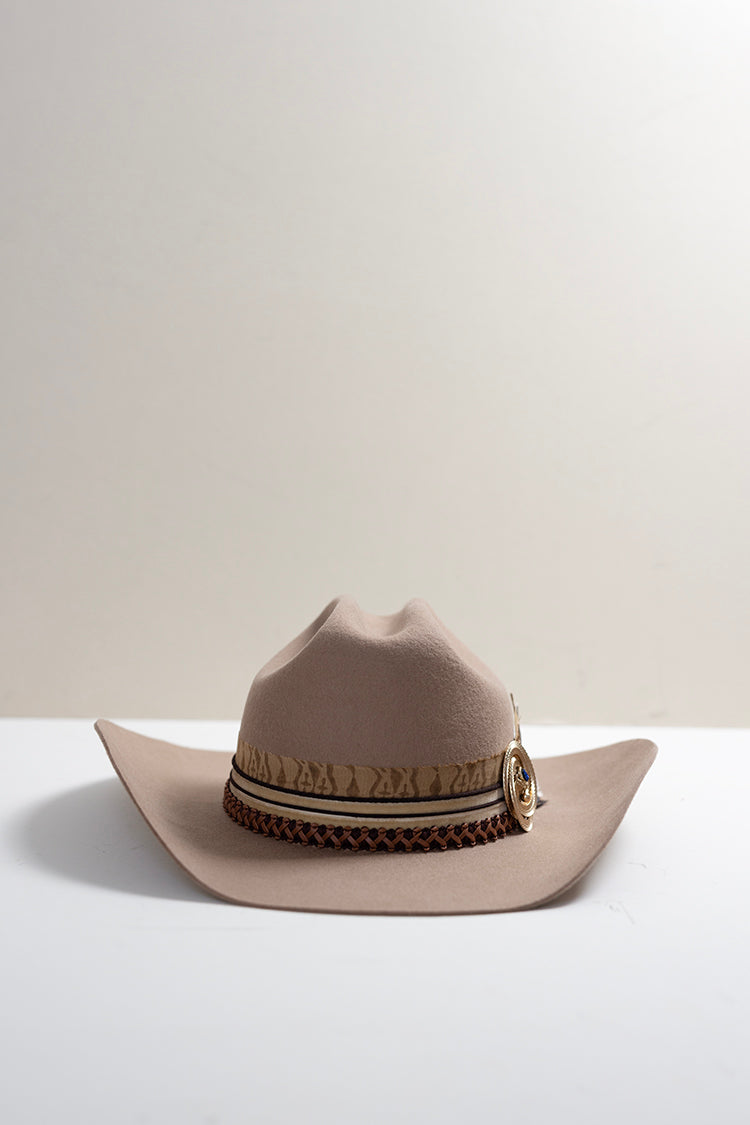 One-of-a-Kind Custom Cowboy Hat - Beige