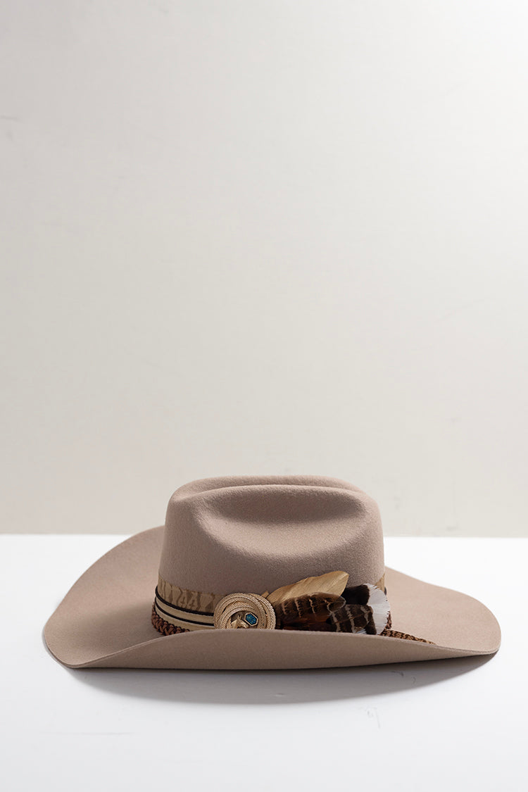 One-of-a-Kind Custom Cowboy Hat - Beige