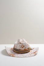 Painted One-of-a-Kind Custom Cowboy Hat - Ivory