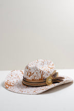 Painted One-of-a-Kind Custom Cowboy Hat - Ivory