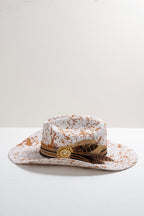 Painted One-of-a-Kind Custom Cowboy Hat - Ivory