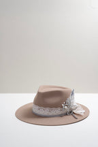 One-of-a-Kind Custom Short-Brim  Hat - Beige