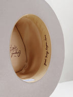 Lenny Wool Short-Brim Hat - Light Gray