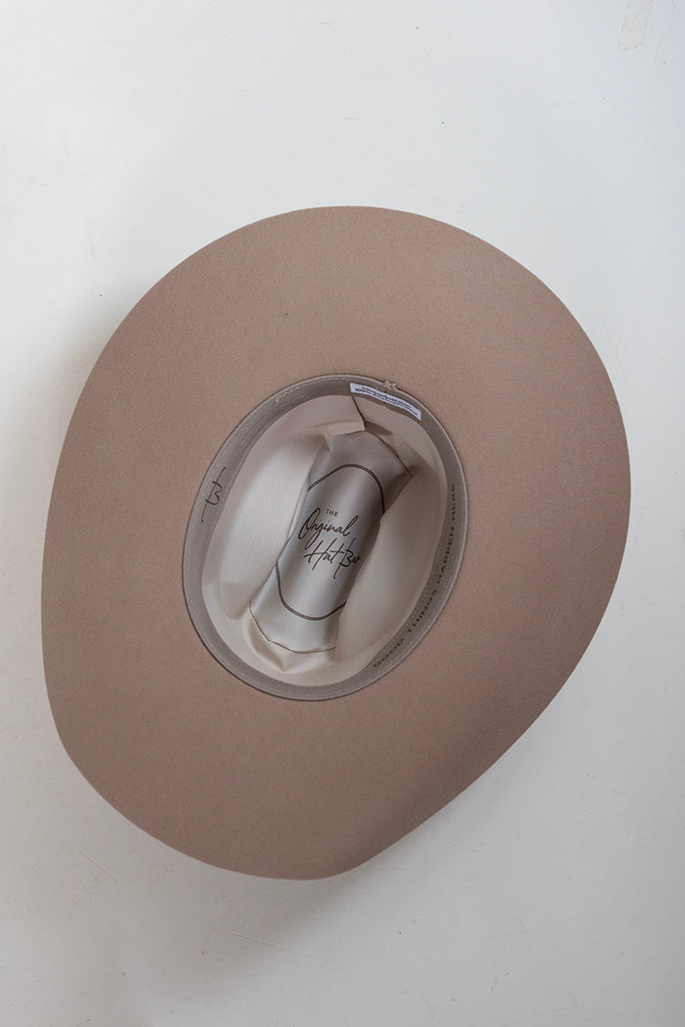 Tex Cowboy Wool Hat - Beige