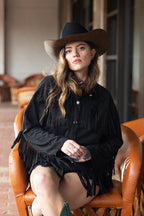 Painted One-of-a-Kind Custom Cowboy Hat - Black
