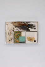 Hat styling kit vintage playing cards, hat bands, matches , and a butterfly brooch and a  items for a cowboy hat-Fleastyle-Original Hat Bar