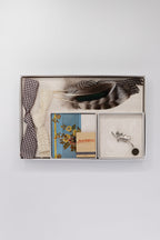 Southern Hat Styling Kit - Silver Leaf with Blue Rhinestones Brooch