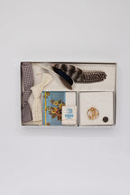 Southern Hat Styling Kit - Gold & Pearl Floral Circle Brooch