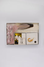 Southern Hat Styling Kit - Gold Curled Leaf with Pearl Brooch