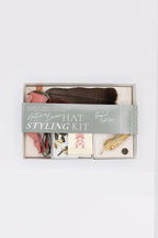 Nature Lover Hat Styling Kit - Gold Leaf with Pearl Brooch