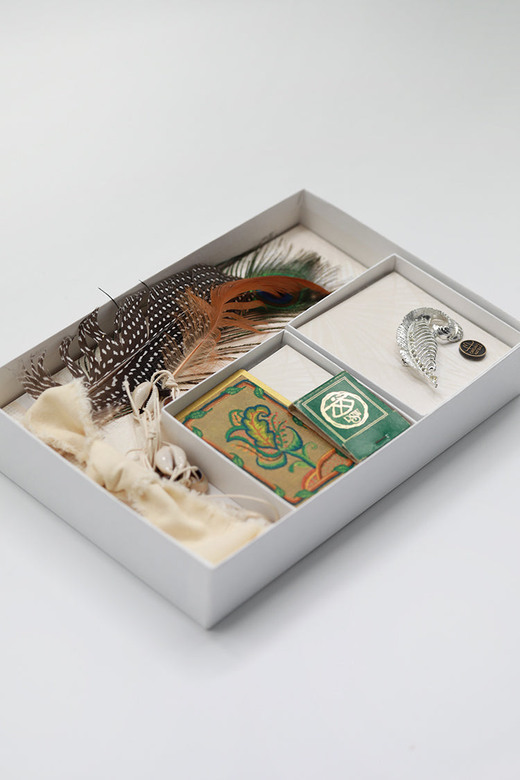Nature Lover Hat Styling Kit - Silver Leaf Brooch