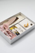 Southern Hat Styling Kit - Gold Curled Leaf with Pearl Brooch