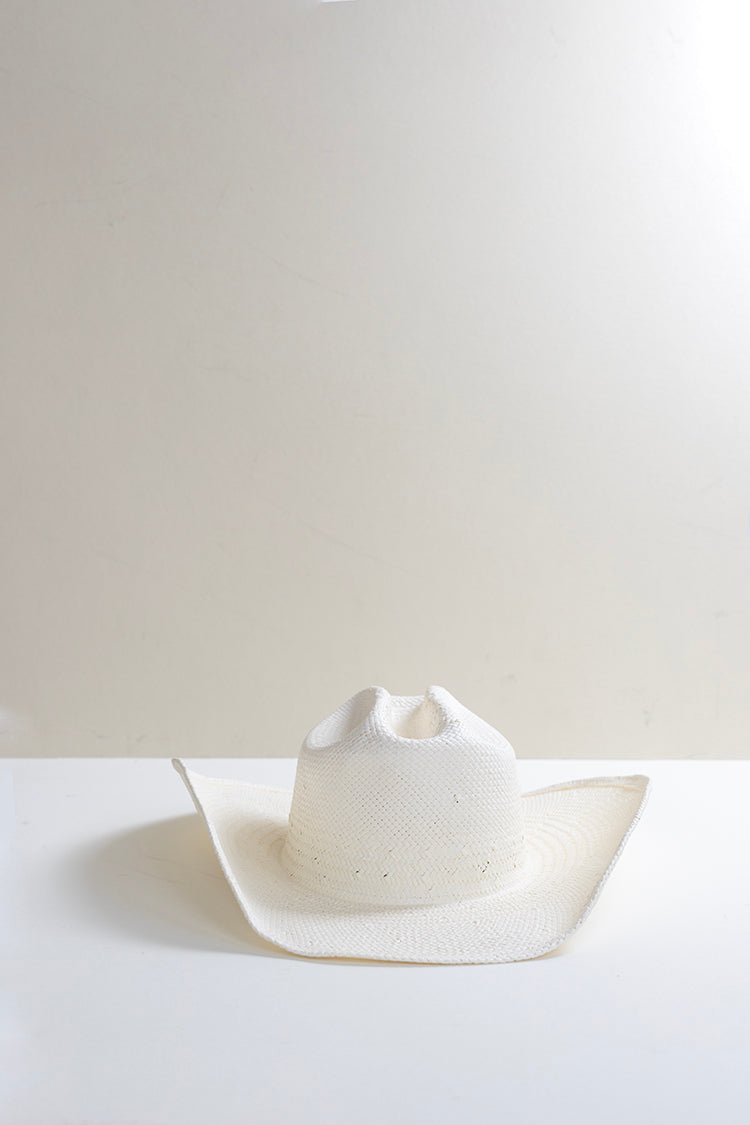 Flea Style Brooks White Straw Western Hat - Flea Style