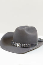 Silver Sequin Chain Hat Band - Flea Style