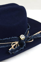 Vintage Dice Hat Pin - White - Flea Style