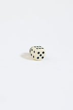 Vintage Dice Hat Pin - White - Flea Style